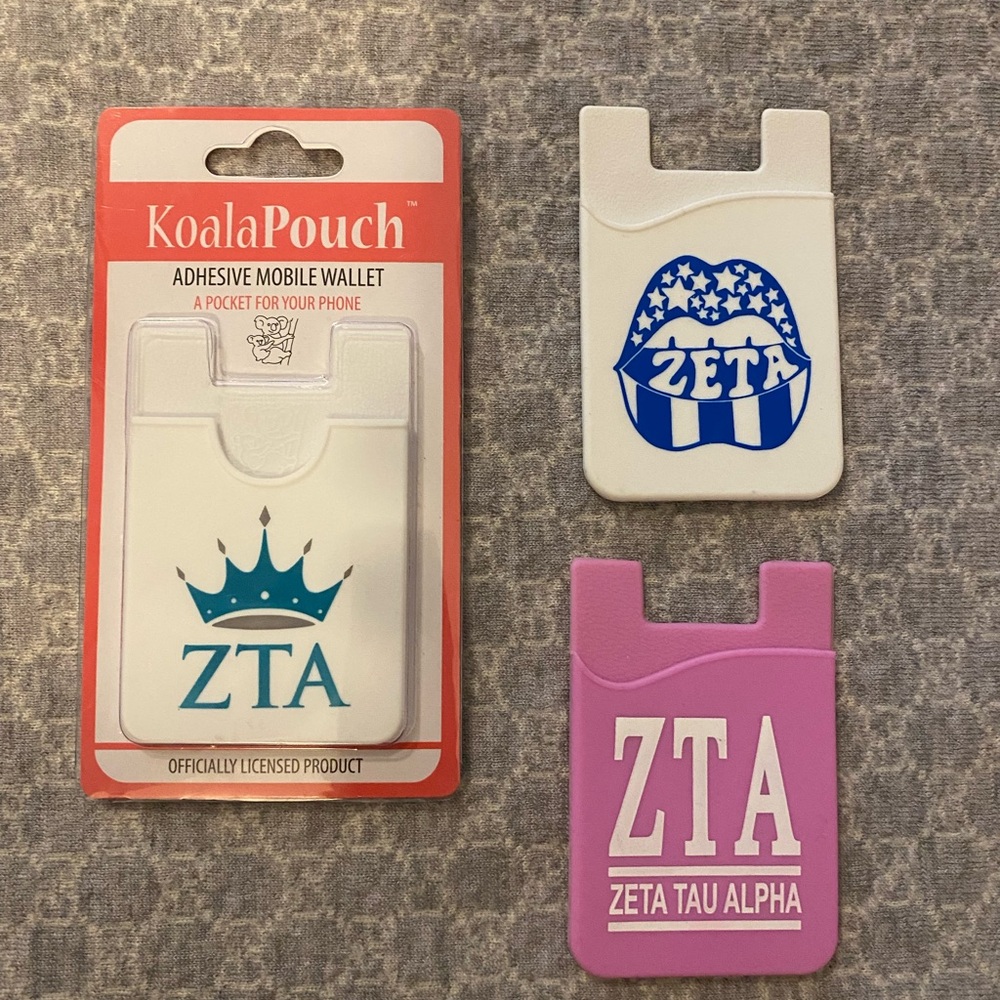ZETA ZTA Adhesive Mobile Wallets Cellphone Card Cases